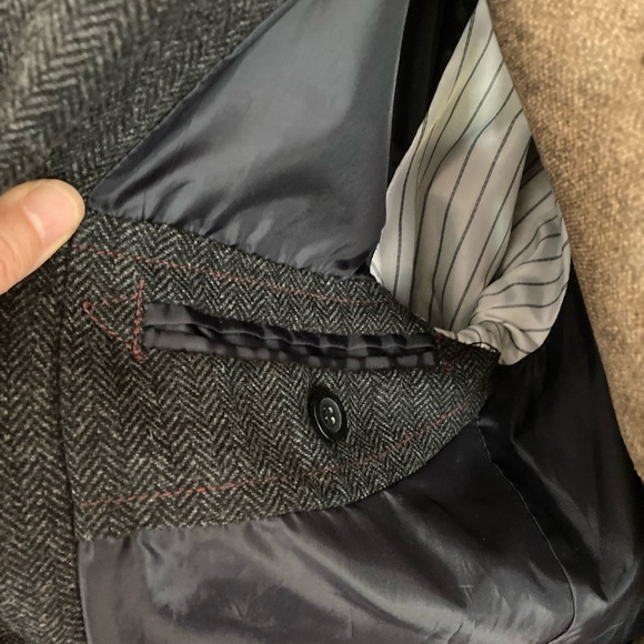 ♦️HOST PICK♦️Herringbone WOOL knee length Coat - Picture 7 of 11